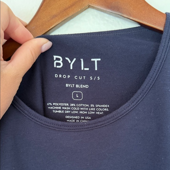 BYLT Basics Classic Black Tee - Picture 2 of 3